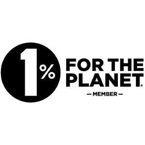 Logo 1% FOR THE PLANET, association socio environnementale - Boutique yoga Achamana