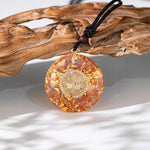 Pendentif Orgonite Papillon sculté quartz Melon - Vignette | Achamana