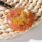 Pendentif Orgonite Papillon sculté quartz Melon - Vignette | Achamana