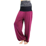 Yoga harem pants - Ohm clothing - Tryambakam mantra - Vignette | Achamana