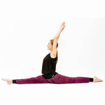 Women's wide yoga pants - Vinyasa - Black - Vignette | Achamana