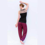 Women's wide yoga pants - Vinyasa - Black - Vignette | Achamana