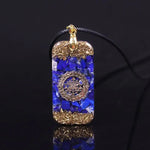 Pendentif orgonite Sriyantra Lapis-lazuli - Vignette | Achamana