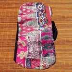 Sac yoga toile de coton et Torans du Gujarat - 18x78cm - Pièce G - Vignette | Achamana