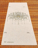 Hemp Lotus Flower Yoga Mat - 4.5mm x 610 x 1830 - Vignette | Achamana