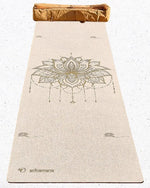 Hemp Lotus Flower Yoga Mat - 4.5mm x 610 x 1830 - Vignette | Achamana