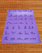 Tapis de yoga débutant ou avancé antidérapant caoutchouc éco-PU - Asana practice Violet - Vignette | Achamana