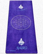 Non-slip blue yoga mat 6mm thick Namaste - Vignette | Achamana