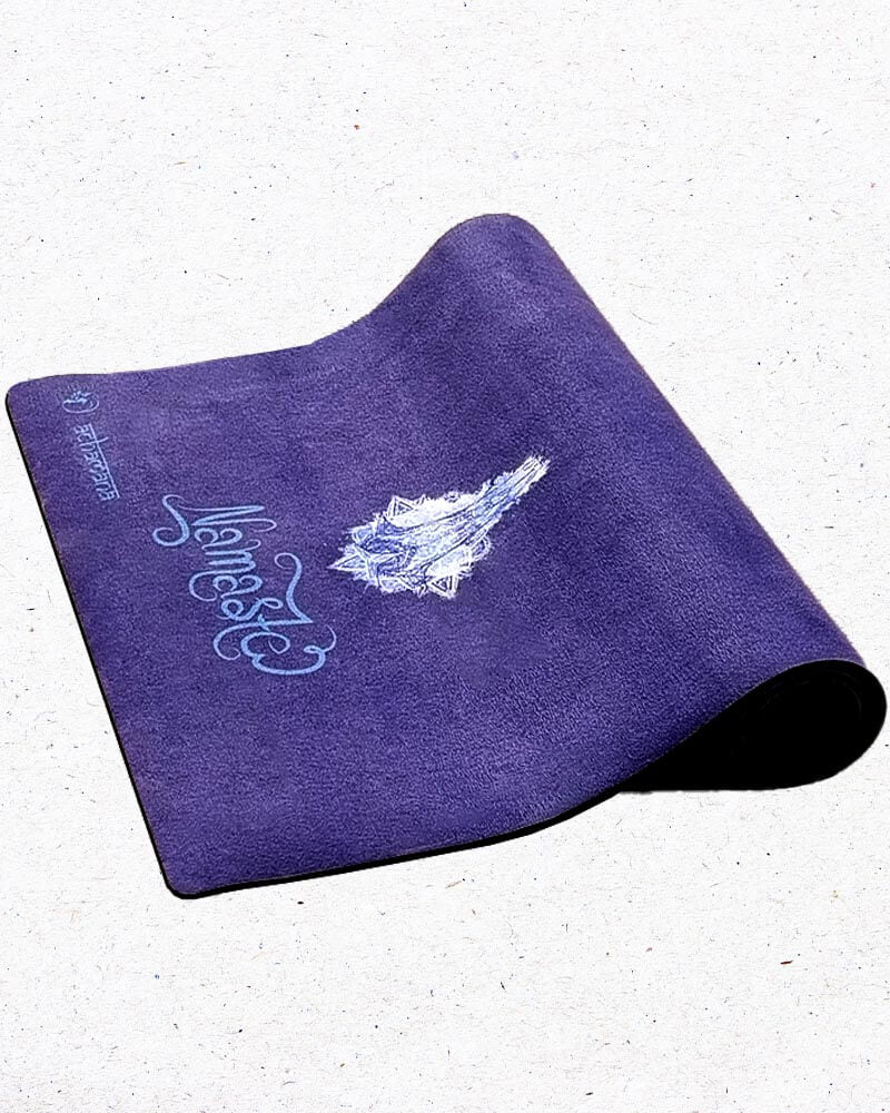 Magasin yoga Strasbourg - Tapis yoga dynamique bleu Namasté - Achamana