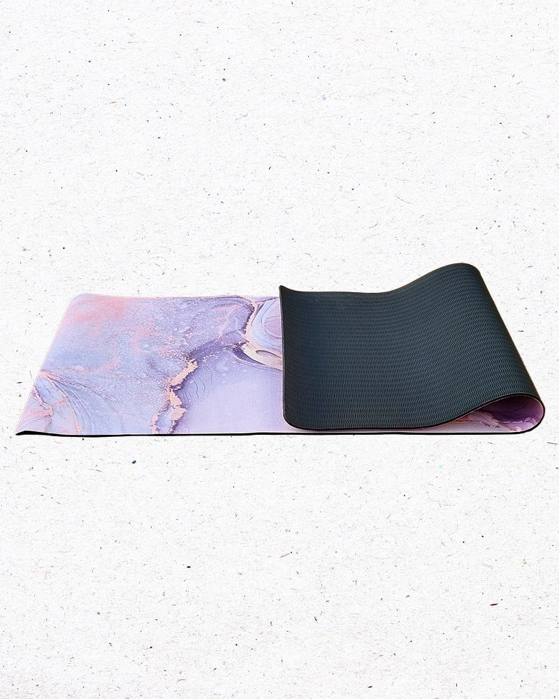 Tapis yoga antidérapant 3 plis TPE caoutchouc microfibre | Achamana 