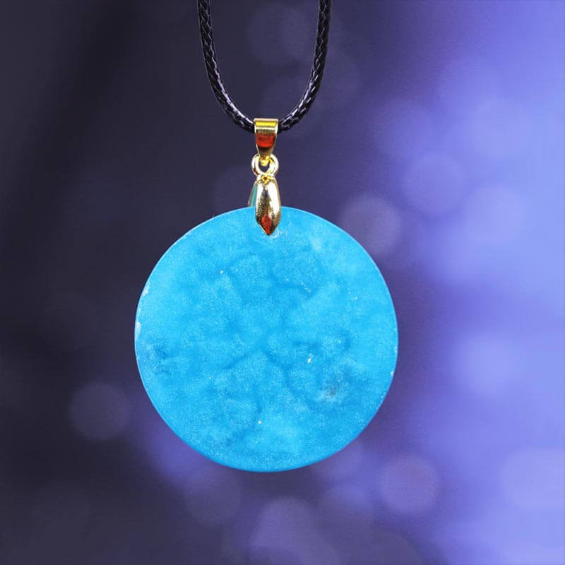 Orgone Brest - Pendentif orgonite turquoise | Achamana