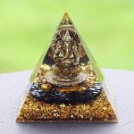 Orgonite a piramide di Ganesh 10 cm - Il protettore - Vignette | Achamana