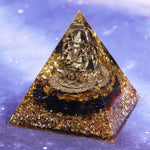 Orgonite pyramide Ganesh 10 cm - La protectrice - Vignette | Achamana