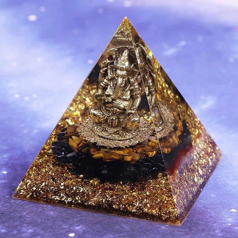 Orgonite Bordeaux - Pyramide orgonite Ganesh | Achamana