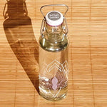 Bouteille yoga en verre - Fleur de lotus - 0,6 L - Vignette | Achamana