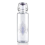 Bouteille yoga en verre - Fleur de lotus - 0,6 L - Vignette | Achamana