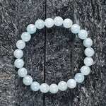 Bracelet Aigue-marine Perles AA 8mm - Vignette | Achamana