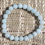 Bracelet Aigue-marine Perles AA 8mm - Vignette | Achamana