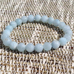 Bracelet Aigue-marine Perles AA 8mm - Vignette | Achamana