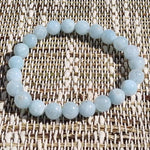 Bracelet Aigue-marine Perles AA 8mm - Vignette | Achamana