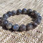 Labradorite Stone Bracelet - 12mm AA Beads - Vignette | Achamana