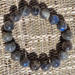 Labradorite Stone Bracelet - 12mm AA Beads - Vignette | Achamana