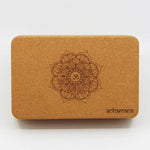 Cork Yoga Brick - Engraved Mandala - Yoga Pilates & Fitness - Vignette | Achamana