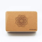 Cork Yoga Brick - Engraved Mandala - Yoga Pilates & Fitness - Vignette | Achamana