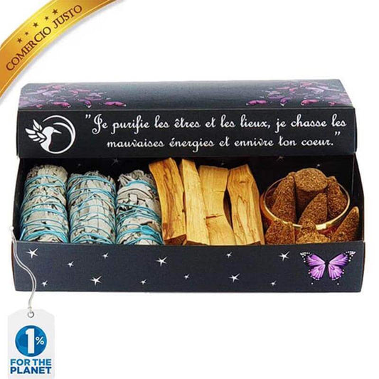 Encens purificateur - coffret découverte sauge blanche - Palo Santo | Achamana