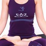 Naadloze yoga tanktop voor dames - Lotus - Vignette | Achamana