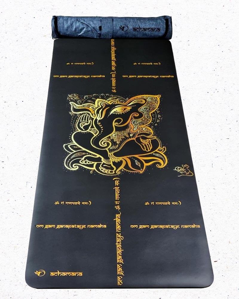 Yoga Paris - Tapis yoga pro antidérapant - mantra yoga Ganesh | Boutique yoga Achamana