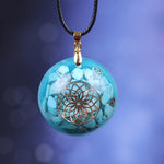 Turquoise Mandala Orgonite Pendant - Vignette | Achamana