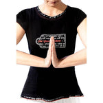 Camiseta de yoga orgánica mujer - Mantra budista Triambakam - Vignette | Achamana