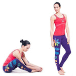 Legging yoga violet Bio - Chakra définition - Vignette | Achamana