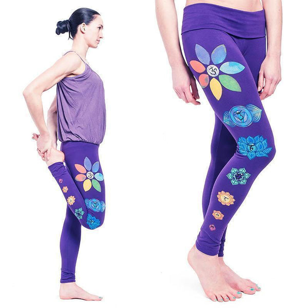 Pantalones de yoga para mujer - Ropa Ohm Lotus Flower - Achamana