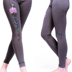 Synergy Chakra grijze yoga legging - Vignette | Achamana