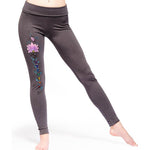 Legging yoga gris Synergie Chakra - Vignette | Achamana