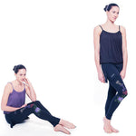 Yoga Leggings - Buddha Mantra schwaarze Rock Leggings - Vignette | Achamana