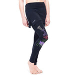 Yoga Leggings - Buddha Mantra schwaarze Rock Leggings - Vignette | Achamana