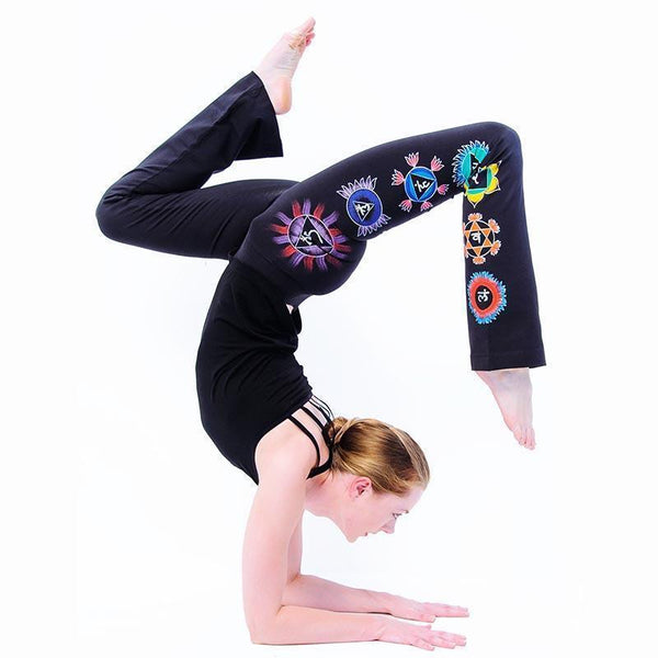 Definição de chakra - Legging de yoga roxo 7 chakras - Achamana