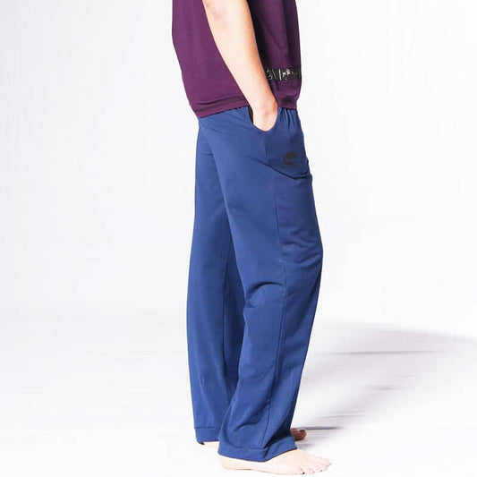 Pantalon de yoga bio pour homme couleur bleu marine