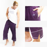 Yoga cropped trousers - organic hemp and cotton yoga clothing - Vignette | Achamana