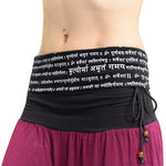 Yoga harem pants - Ohm clothing - Tryambakam mantra - Vignette | Achamana