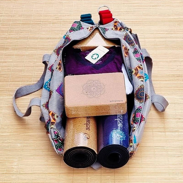 Mandala Bag Handmade Yoga Bag Running Yoga Bag Yoga Mat Bag Carry