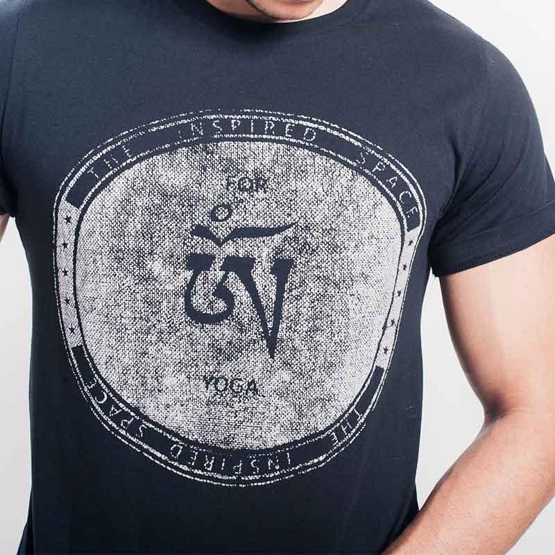 Tee shirt om tibétain - Vetement yoga bio - Signe Aum - Achamana