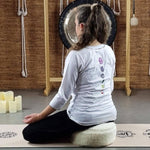 Top yoga da donna bianco - Abbigliamento yoga biologico - Kundalini - Vignette | Achamana