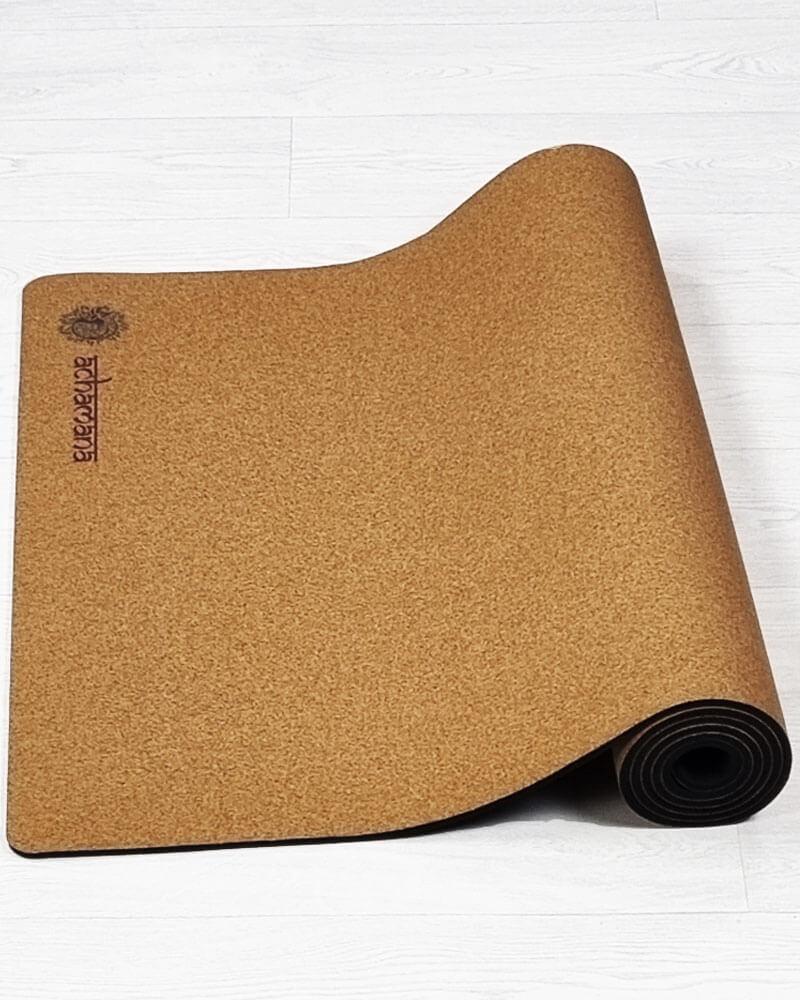 Accessoire yoga - Tapis yoga liege professionnel épaisseur 5 mm | Achamana