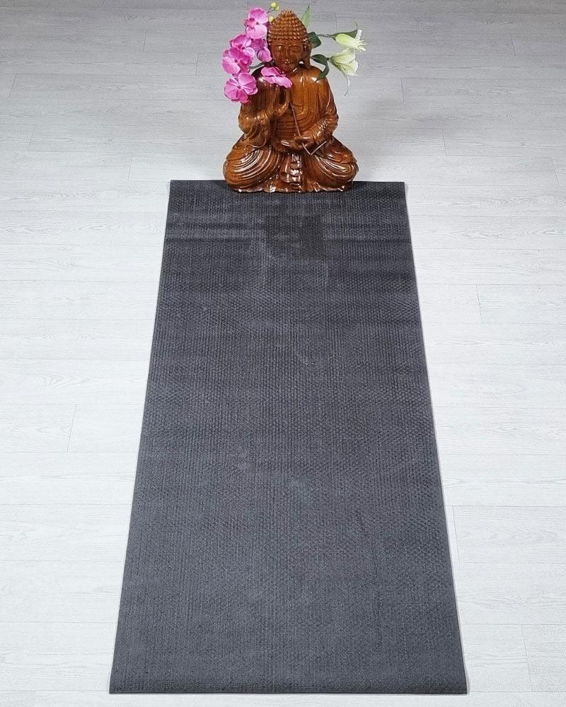 Tapis de yoga bio antidérapant - caoutchouc naturel et toile de jute | Achamana