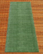 Tapis de yoga écologique Vert olive en gomme naturelle et jute tressée - Vignette | Achamana