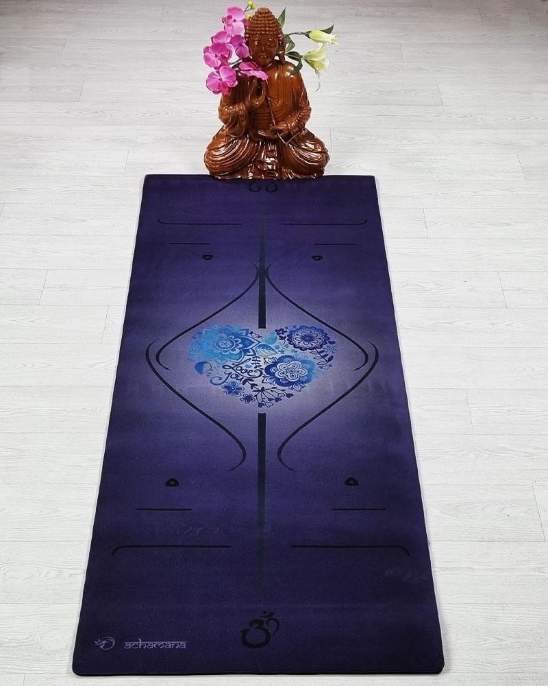 Tapis de yoga débutant écologique - marqueurs de position - Boutique yoga | Achamana